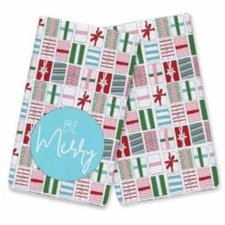 Coupon 🎁 Merry Gift Boxes Tea Towels - Set of 2 by Designs Direct 🌟