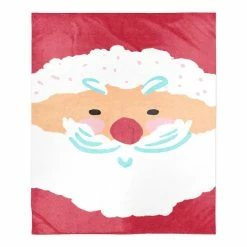 Best deal โญ Santa Face 50x60 Sherpa Fleece Blanket by Designs Direct โ๏ธ