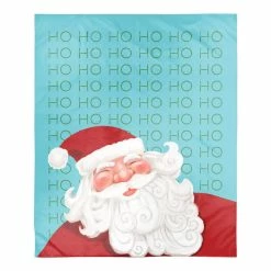 Coupon ⌛ Santa Ho Ho Ho 50x60 Sherpa Fleece Blanket by Designs Direct 💯