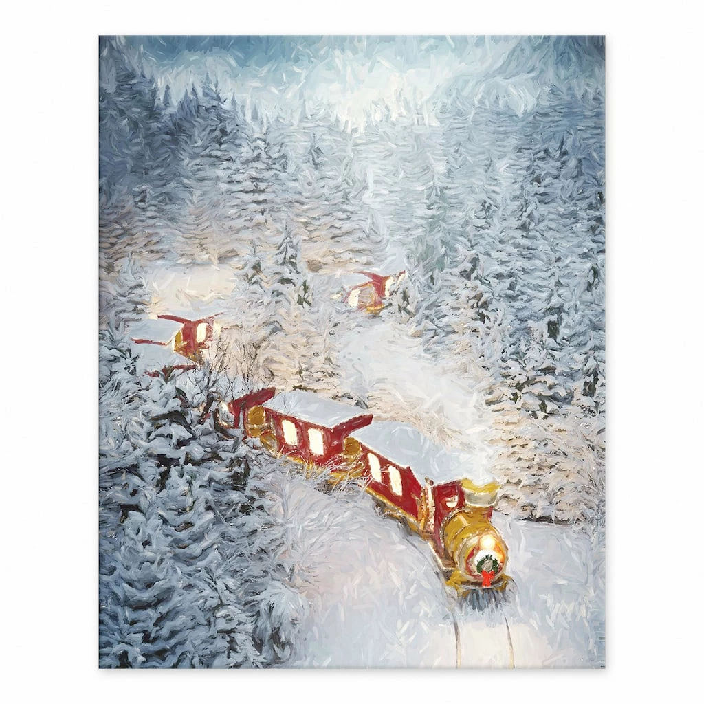 Top 10 π₯ Train In The Snow 8x10 Tabletop Canvas by Designs Direct π