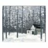 Outlet ⌛ Christmas Winter Cottage Canvas Wall Art by Designs Direct 🔔