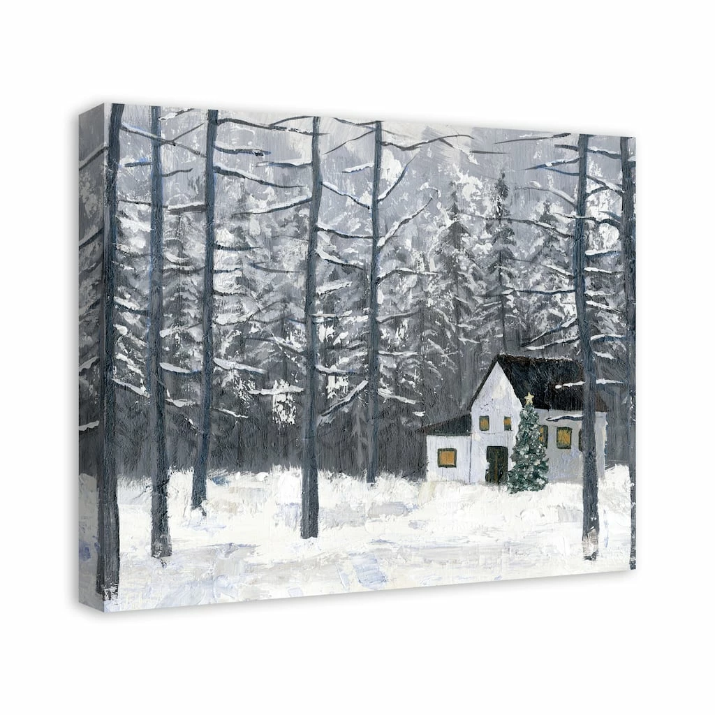 Outlet β Christmas Winter Cottage Canvas Wall Art by Designs Direct π - Image 2