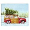 Best Pirce 🛒 Red Truck 🎅 Christmas Tree Canvas Wall Art by Designs Direct 😍