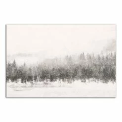 New ⌛ Calm Snowy Trees 36x24 Canvas Wall Art by Designs Direct 👏