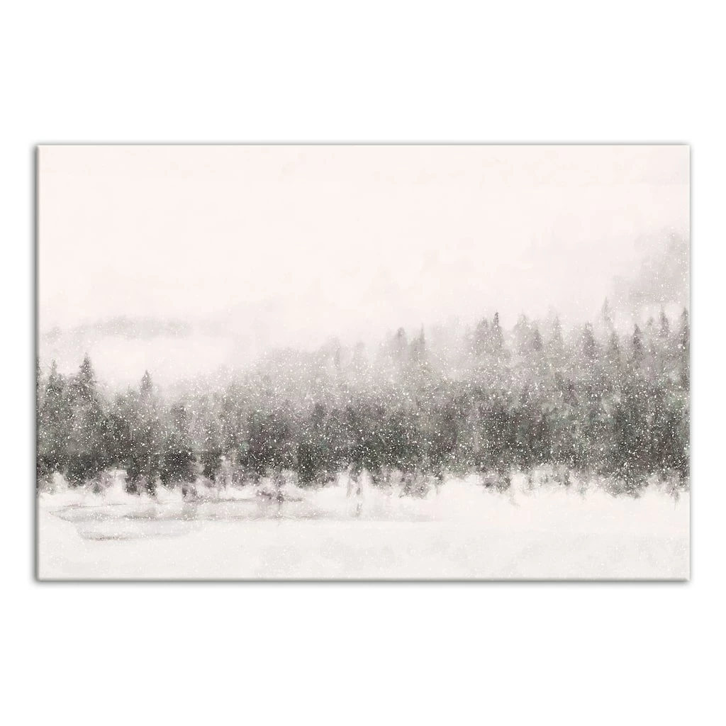 New β Calm Snowy Trees 36x24 Canvas Wall Art by Designs Direct π