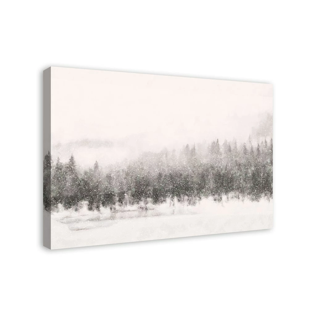 New β Calm Snowy Trees 36x24 Canvas Wall Art by Designs Direct π - Image 2