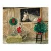Best Pirce 🔥 Christmas Horse Tabletop Canvas by Designs Direct 🌟