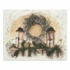 Hot Sale โ Christmas Mantle Tabletop Canvas by Designs Direct โญ