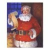 Best Sale 🧨 Santa Claus With List 10x8 Tabletop Canvas by Designs Direct ✨