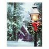 Promo 🛒 Snowy 🎄 Christmas Church Tabletop Canvas by Designs Direct 🔥