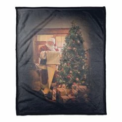 Coupon 😍 Santas List 50x60 Coral Fleece Blanket by Designs Direct 🛒