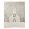 Cheapest ✔️ Gray Church 50x60 Coral Fleece Blanket by Designs Direct 🔔