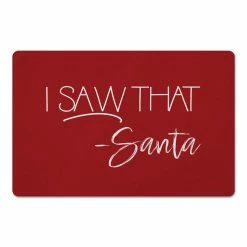 Best Pirce 👍 Santa Saw That 27x18 Floor Mat by Designs Direct ⭐