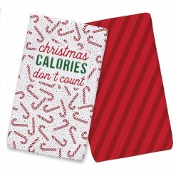 Flash Sale ✔️ Christmas Calories Don't Count Tea Towel Set by Designs Direct 👍