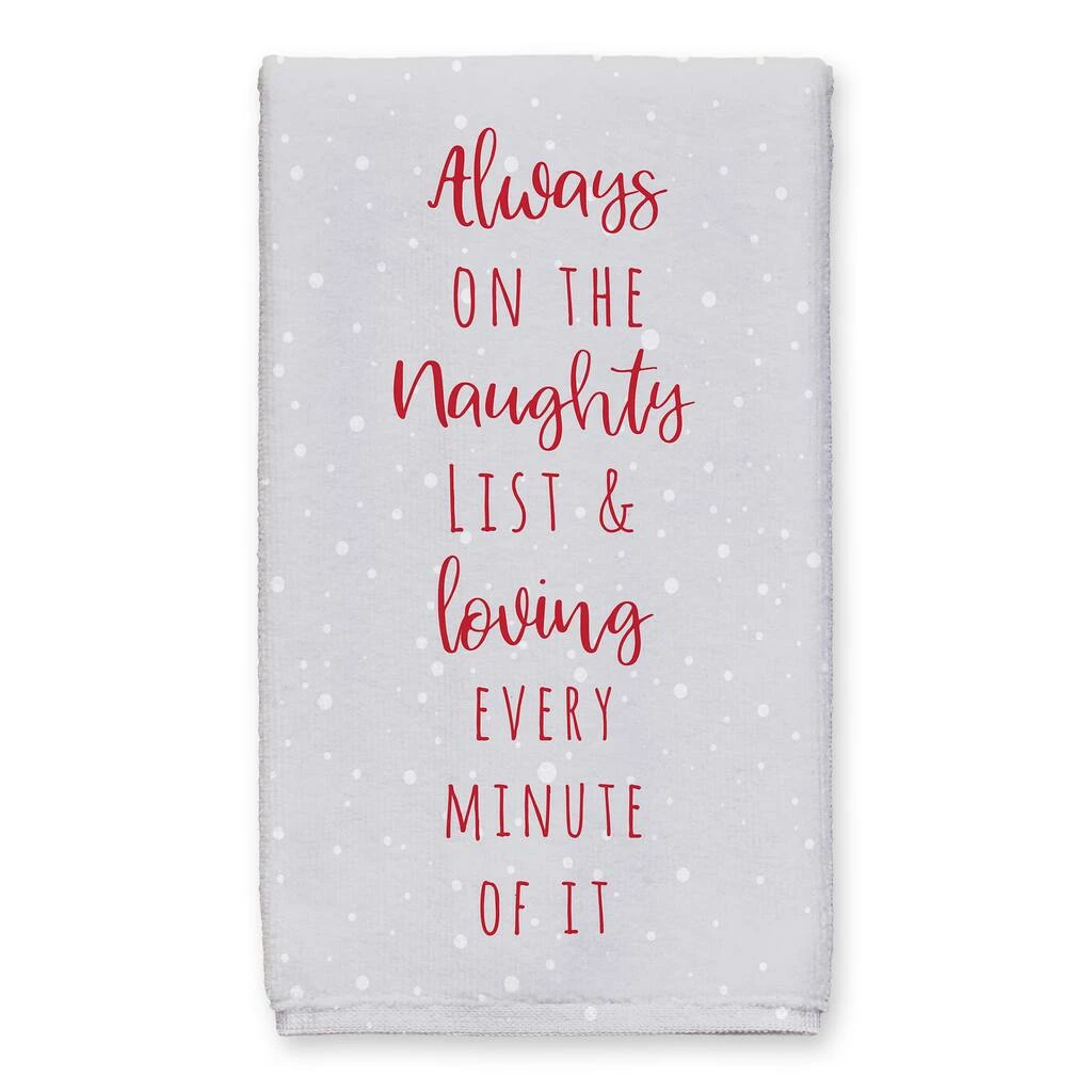 Best Pirce 🎁 Always On Naughty List Tea Towels - Set of 2 by Designs Direct ✨ - Image 2