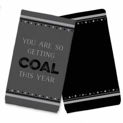 Flash Sale 🔔 So Getting Coal Tea Towels - Set of 2 by Designs Direct ⌛