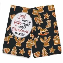 Cheapest ๐ Xmas Movies And Baking Cookie Tea Towels - Set of 2 by Designs Direct ๐งจ