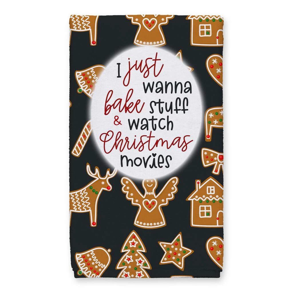 Cheapest ๐ Xmas Movies And Baking Cookie Tea Towels - Set of 2 by Designs Direct ๐งจ - Image 2