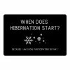 Brand new 😀 When Does Hibernation Start 27x18 Floor Mat by Designs Direct 🎁