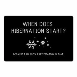 Brand new 😀 When Does Hibernation Start 27x18 Floor Mat by Designs Direct 🎁