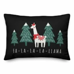 Discount 😉 Caroling Llama Pattern 14x20 Throw Pillow by Designs Direct 🎁
