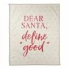 New 🥰 Dear Santa 50x60 Coral Fleece Blanket by Designs Direct 👍