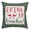 Outlet 👍 Drink Up Grinches Dots 18x18 Throw Pillow by Designs Direct 🛒