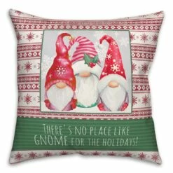 Wholesale 🔥 No Place Like Gnome 18x18 Throw Pillow by Designs Direct 😍