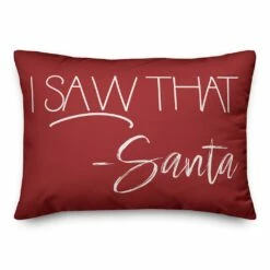 Budget 🎁 Santa Saw That 14x20 Throw Pillow by Designs Direct 🌟