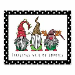 Cheapest ✨ Christmas Is Coming Gnomes Tabletop Canvas Art by Designs Direct 🥰