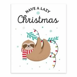 Discount 👍 Have A Lazy 🎄 Christmas Tabletop Canvas by Designs Direct 🧨