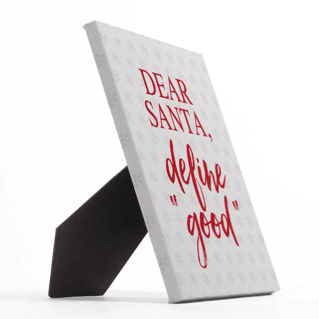 Best Pirce π€© Santa Define Good Snowflakes 8x10 Tabletop Canvas by Designs Direct π₯ - Image 2