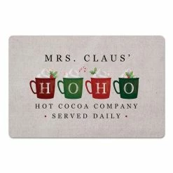 Wholesale 😀 Mrs Claus Hoho Cocoa 27x18 Floor Mat by Designs Direct 👏