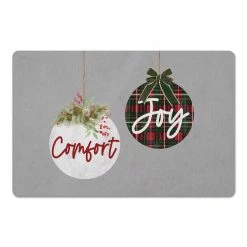 Cheap 🎁 Comfort Joy Ornaments 27x18 Floor Mat by Designs Direct 🤩