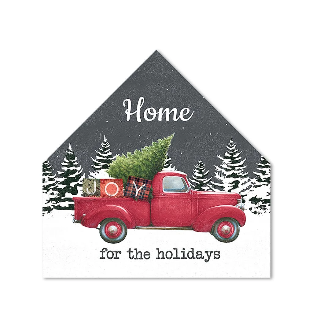 Best deal π Home Holidays Truck 17x17 House Shaped Canvas by Designs Direct π
