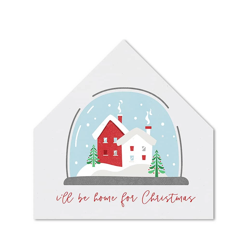 Budget π Home π
Christmas Snow Globe House Shaped Canvas by Designs Direct π§¨
