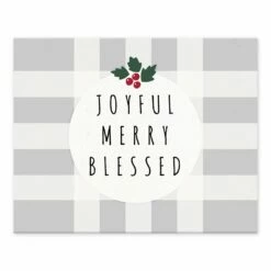 Best Sale 😀 Joyful Merry Blessed 10x8 Tabletop Canvas by Designs Direct 🔔