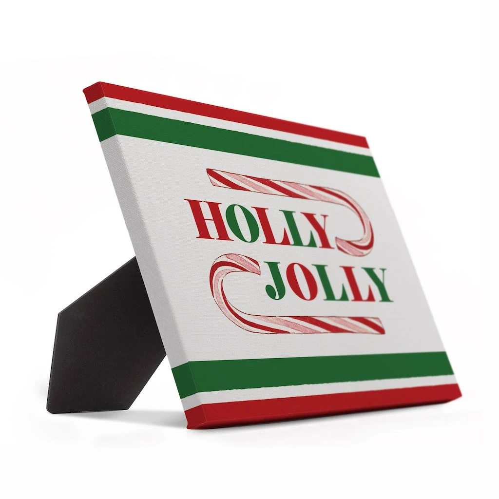 Outlet π Holly Jolly π¬ Candy Cane 10x8 Tabletop Canvas by Designs Direct β€οΈ - Image 2
