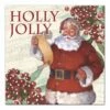 Hot Sale 🎉 Holly Jolly Santa 20x20 Canvas Wall Art by Designs Direct 👏
