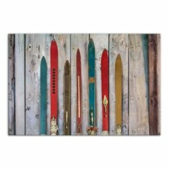 Buy 🌟 Vintage Skis 30x20 Canvas Wall Art by Designs Direct 😉