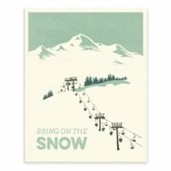 Wholesale 🔔 Bring On The Snow Slopes 8x10 Tabletop Canvas by Designs Direct 😍