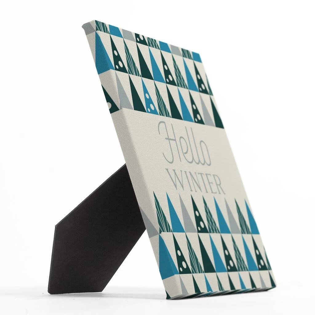 Brand new β Mod Cool Tree Pattern Hello Winter 8x10 Tabletop Canvas by Designs Direct π₯ - Image 2