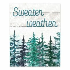 Deals ❤️ Sweater Weather Trees 8x10 Tabletop Canvas by Designs Direct 😍