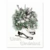 Outlet 🧨 Skates Wreath Winter Wonderland 8x10 Tabletop Canvas by Designs Direct 🔔