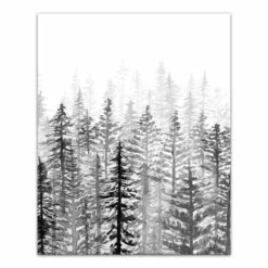 Best deal 🛒 Black White Watercolor Trees 16x20 Canvas Wall Art by Designs Direct 👍