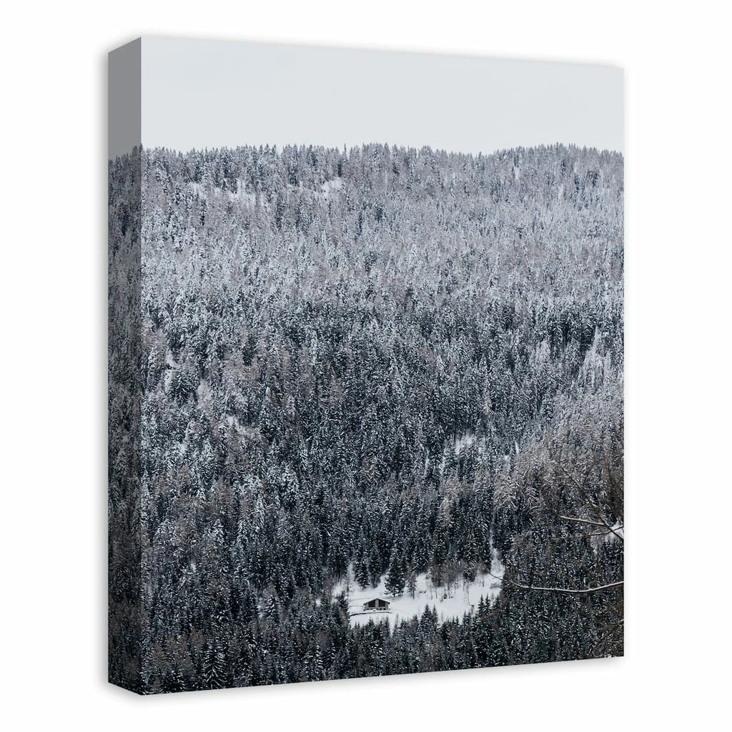 Buy π Unsplash Cabin Snowy Woods 16x20 Canvas Wall Art by Designs Direct β¨ - Image 2
