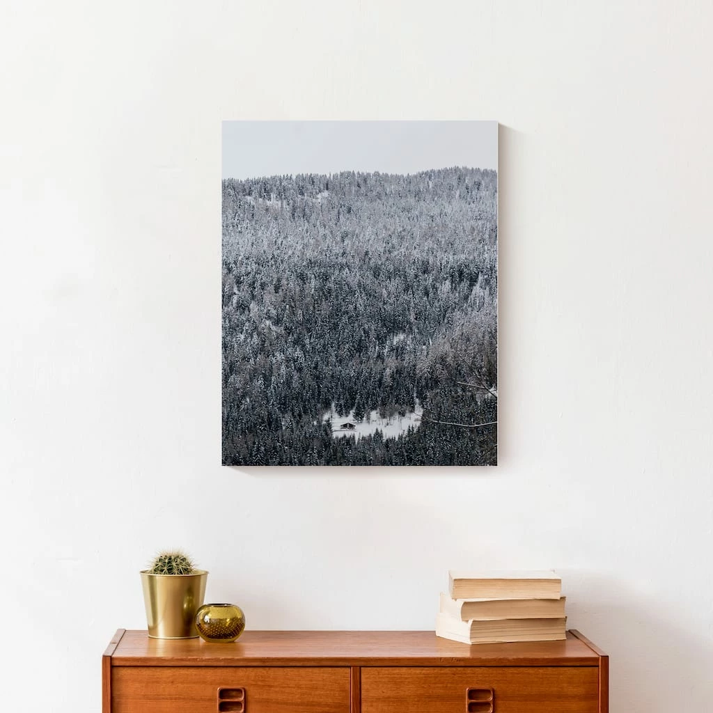 Buy π Unsplash Cabin Snowy Woods 16x20 Canvas Wall Art by Designs Direct β¨ - Image 4