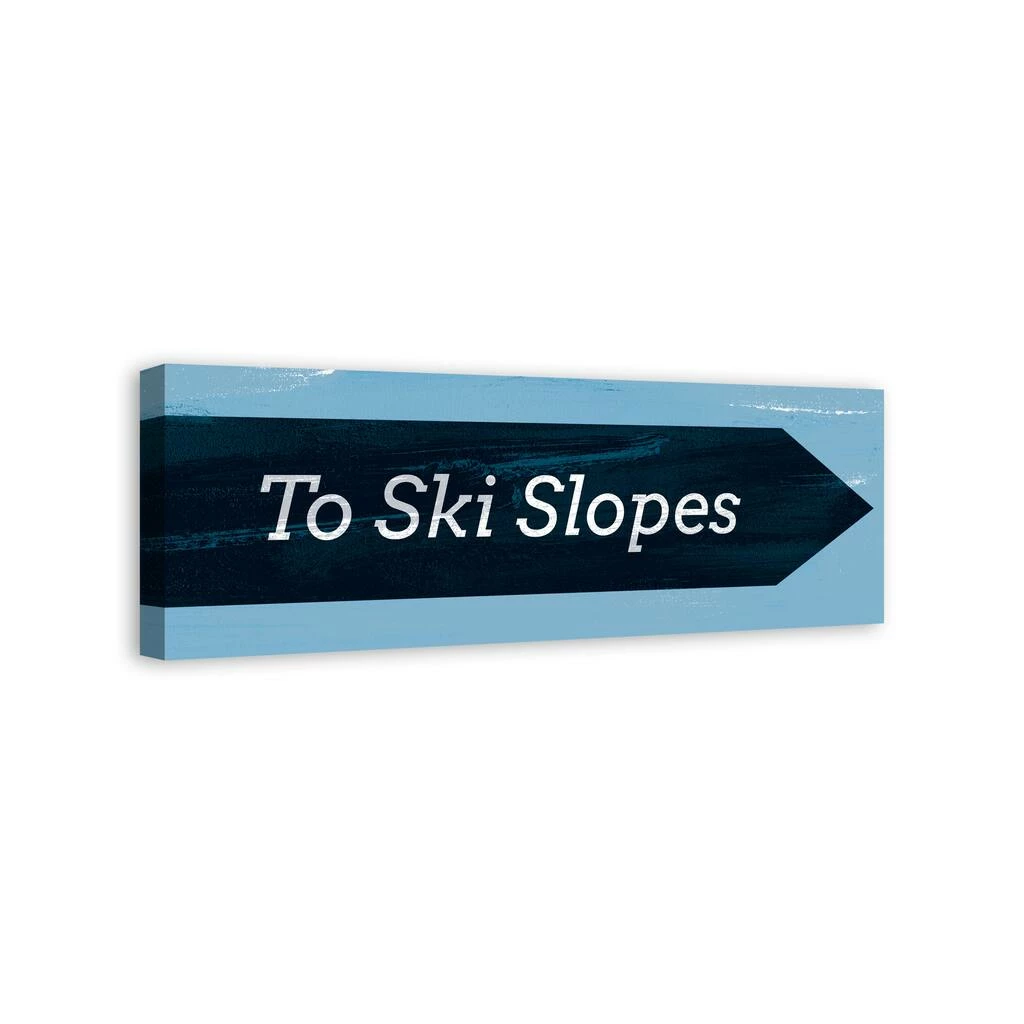 Flash Sale π Ski Slopes Arrow Sign 36x12 Canvas Wall Art by Designs Direct π― - Image 2