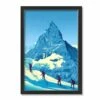 Wholesale 💯 Mountain Range Hikers Black Framed Print Under Plexiglass by Designs Direct 🎁