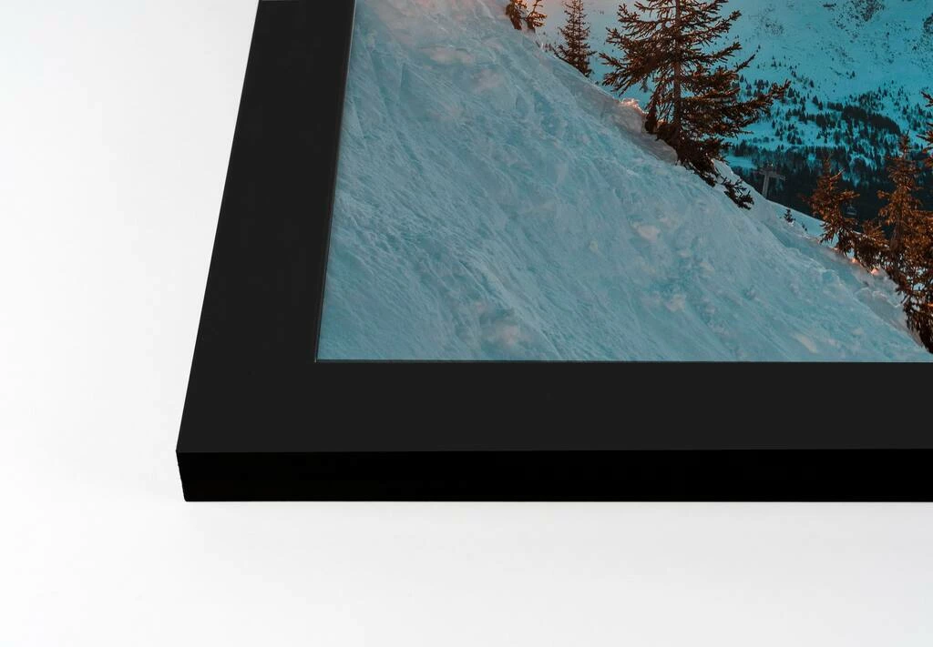 Hot Sale 𧨠Unsplash Ski Lift Sunset Slopes Black Framed Print Under Plexiglass by Designs Direct π - Image 2